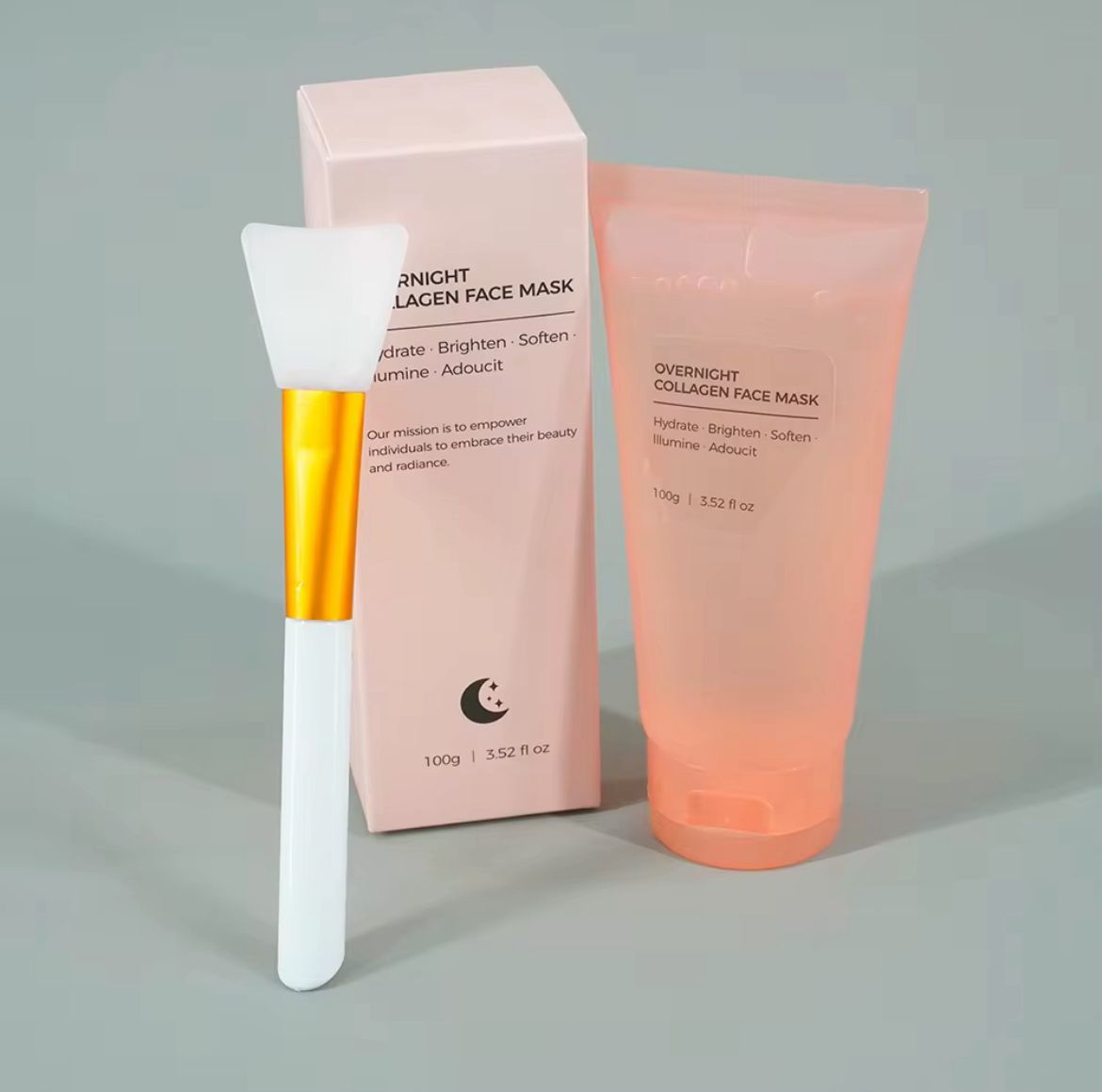 🌙 Masque Visage Collagène de Nuit – Hydratation, Éclat & Fermeté