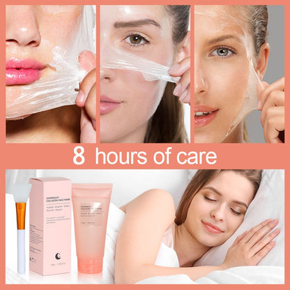 🌙 Masque Visage Collagène de Nuit – Hydratation, Éclat & Fermeté